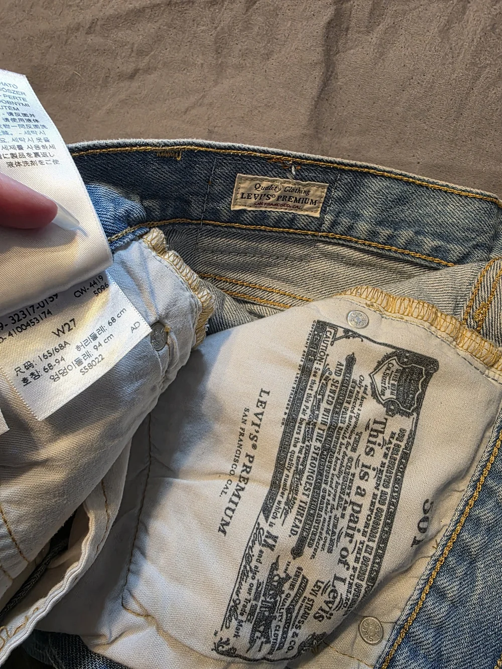 Levi's Distressed Denim Shorts